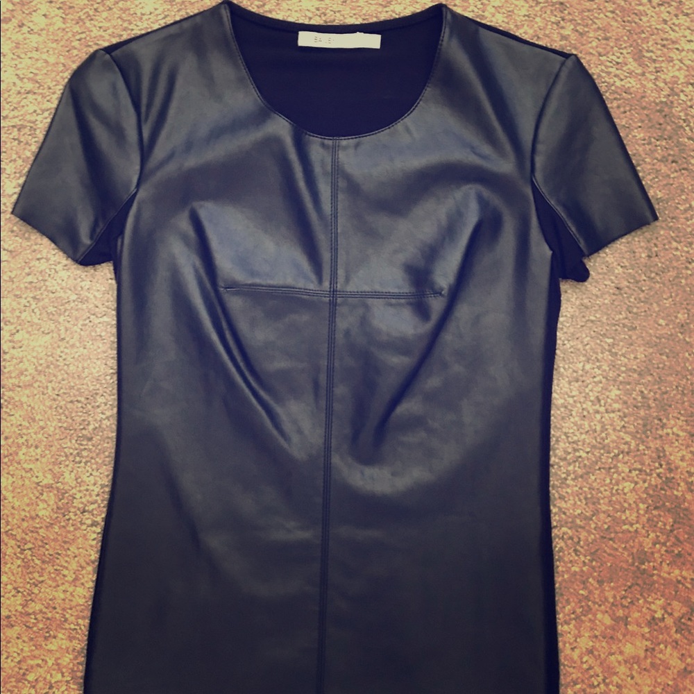 Bailey 44  Hardy faux leather front  tee
